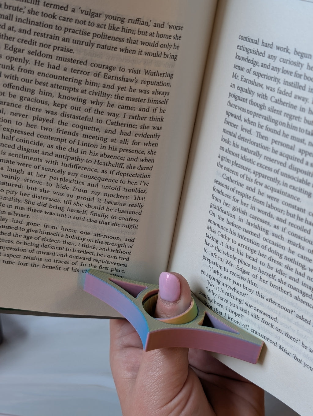 The "Bookworm" Ergonomic Literary Ring