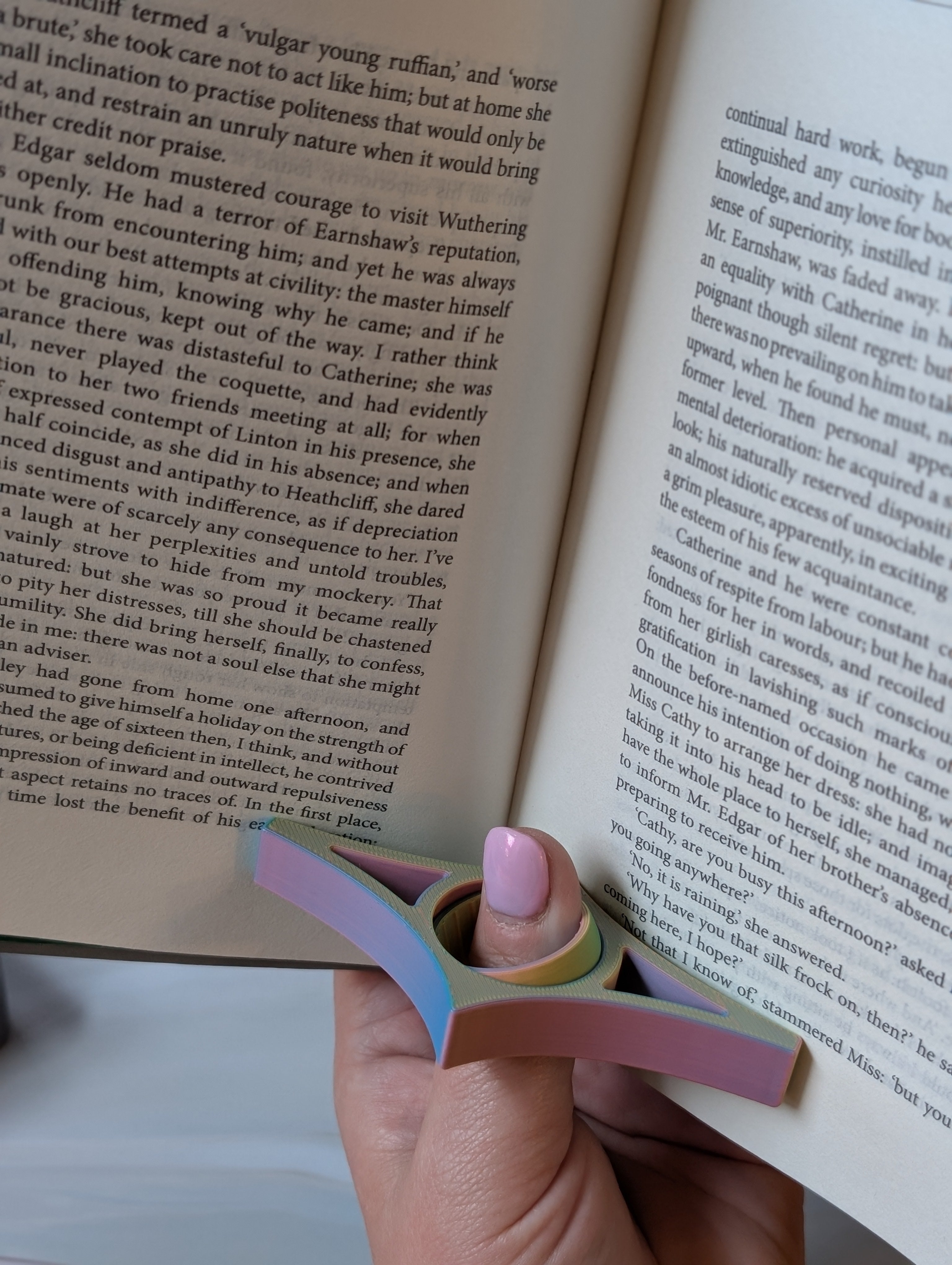 The "Bookworm" Ergonomic Literary Ring
