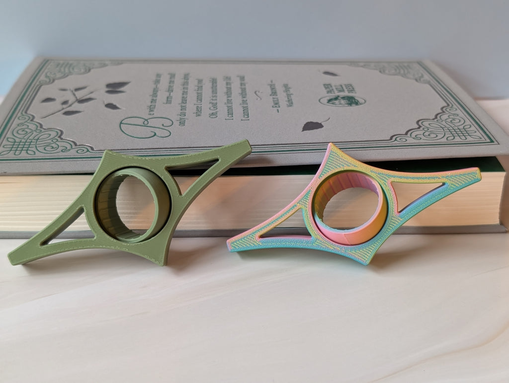 The "Bookworm" Ergonomic Literary Ring