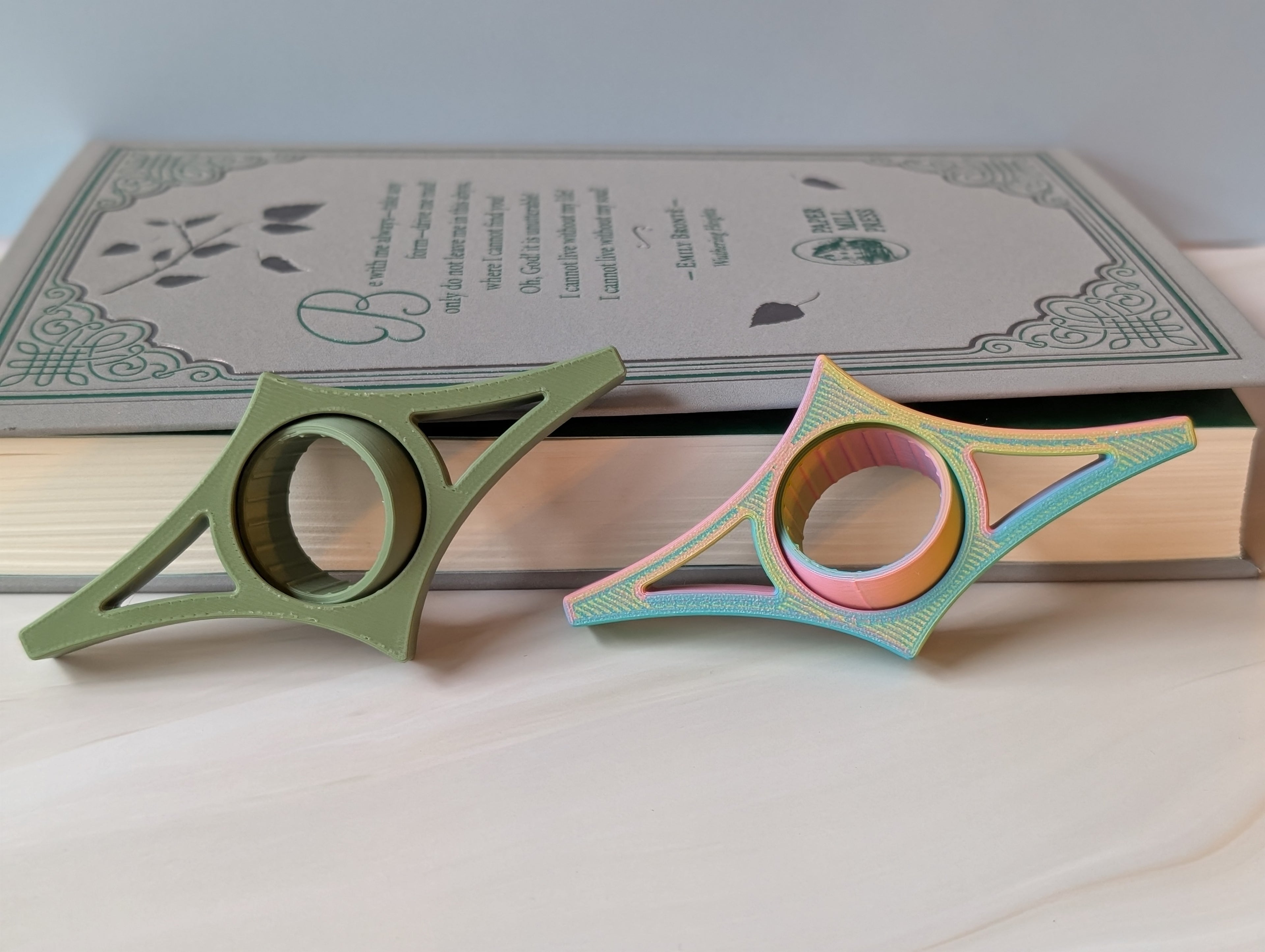 The "Bookworm" Ergonomic Literary Ring